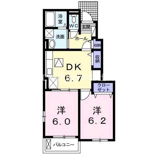 セントプラージュ　Ｄの物件間取画像