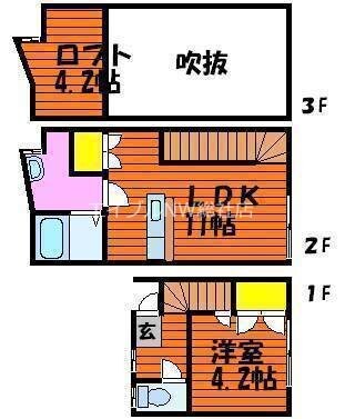 くすの木アパートの物件間取画像