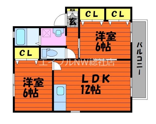 アネシスAの物件間取画像