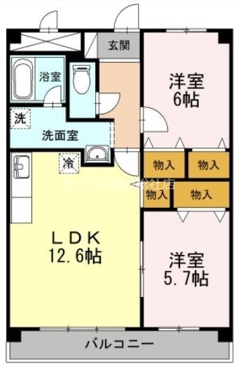 K-city葦高の物件間取画像