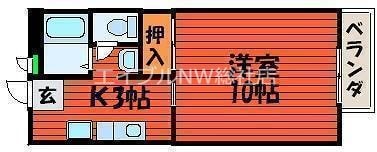 ビーライン川入　A棟の物件間取画像