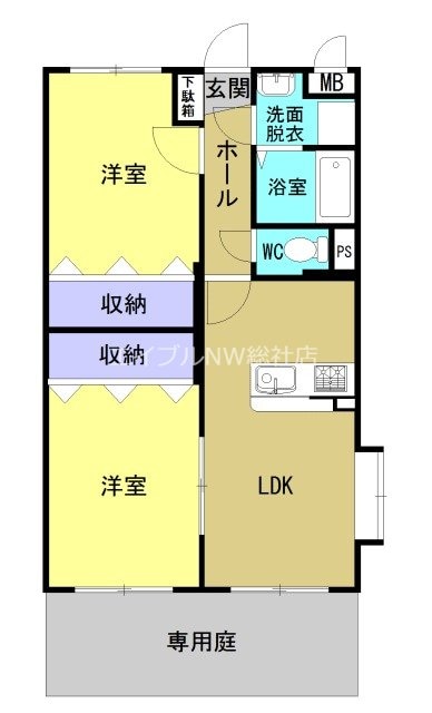 シャンドフルールの物件間取画像