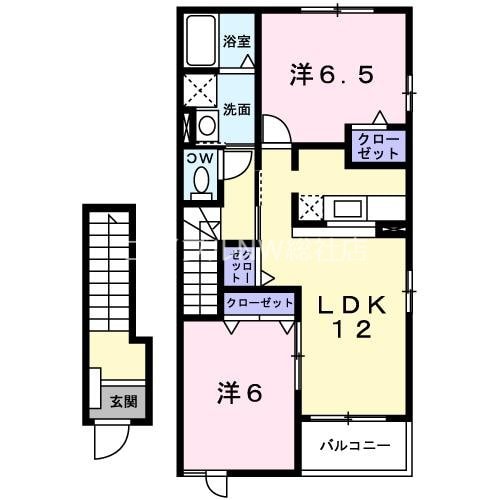 クリスタルローズ　Ａ棟の物件間取画像