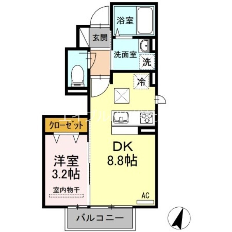 Square Villa 福島の物件間取画像