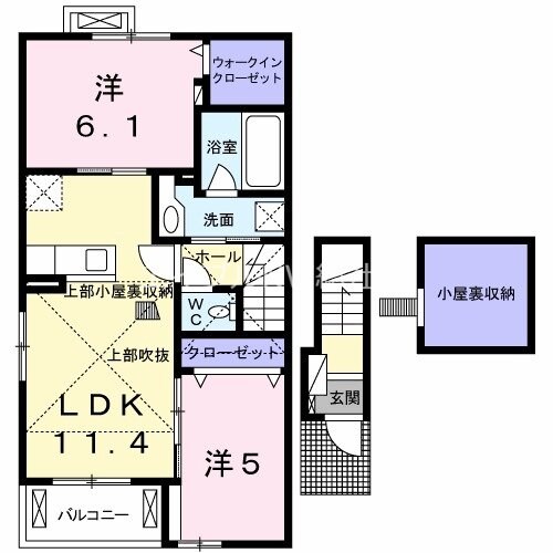 サニーメゾンの物件間取画像