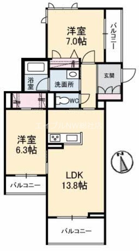 ベル・クレールの物件間取画像