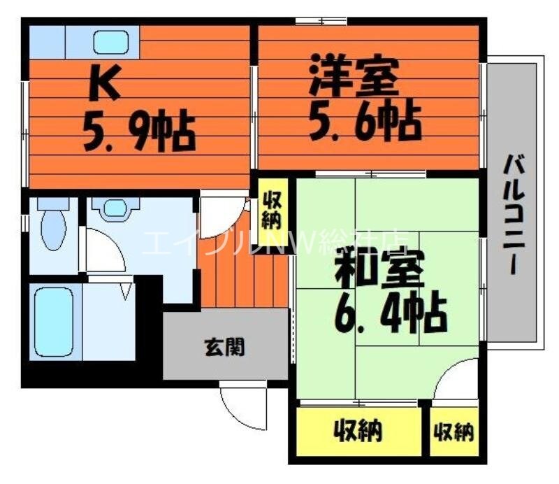 エクセルヴィオラ　B棟の物件間取画像