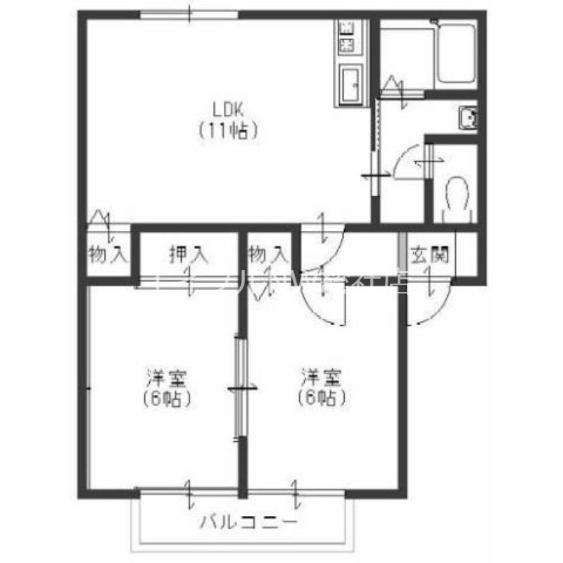 サンライズ玉吉の物件間取画像