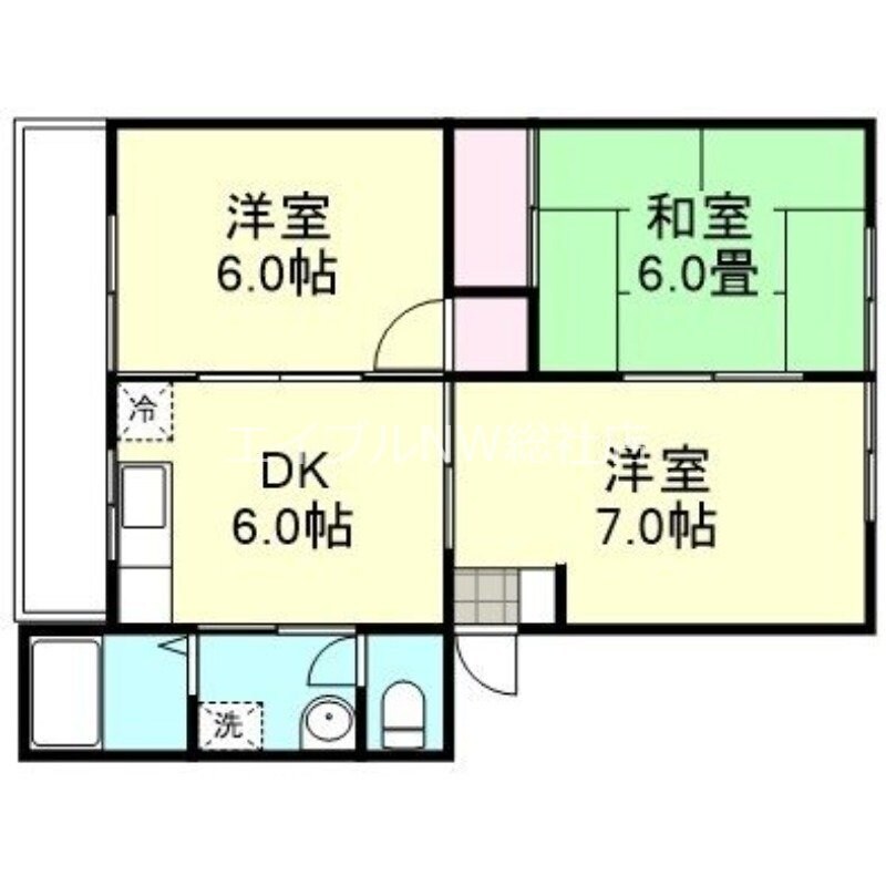 高越マンションの物件間取画像