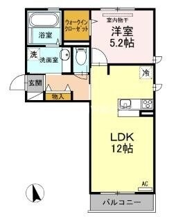 ベイ　ブランシェ　Ｄ棟の物件間取画像