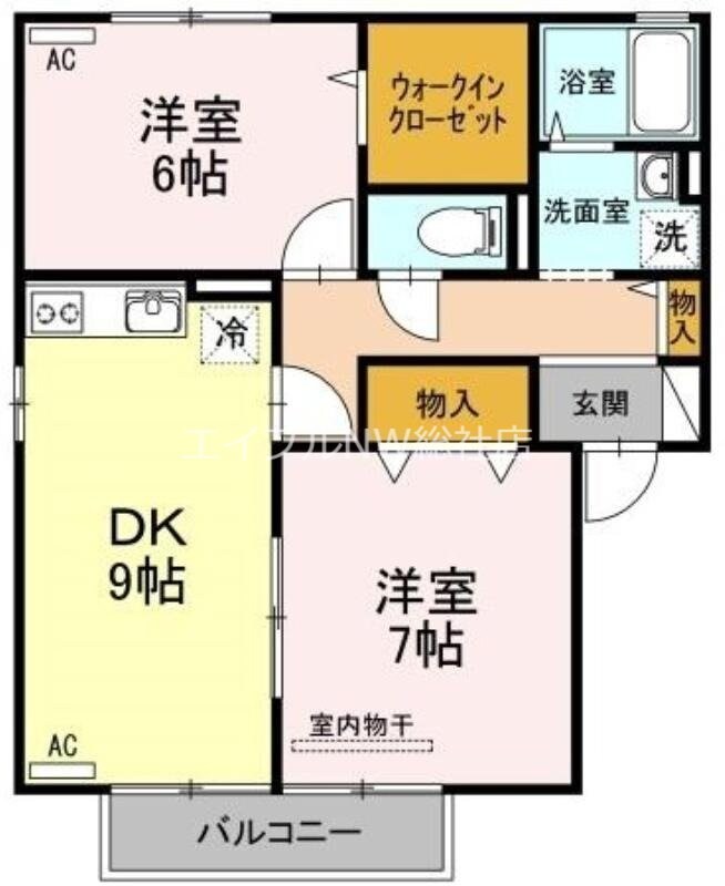 クリエンテ　A棟の物件間取画像