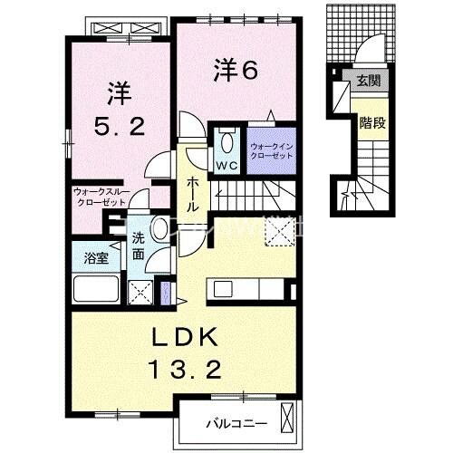 プレザントＣの物件間取画像