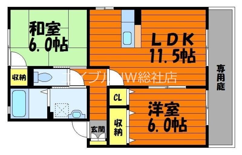 ピュア　A棟の物件間取画像