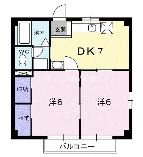 サニ－ハイツ別府の物件間取画像