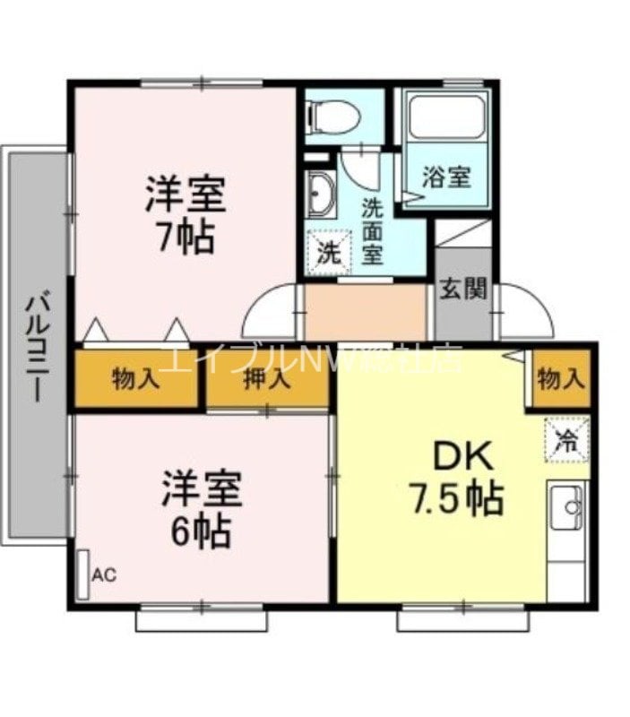 クレストかりんの物件間取画像