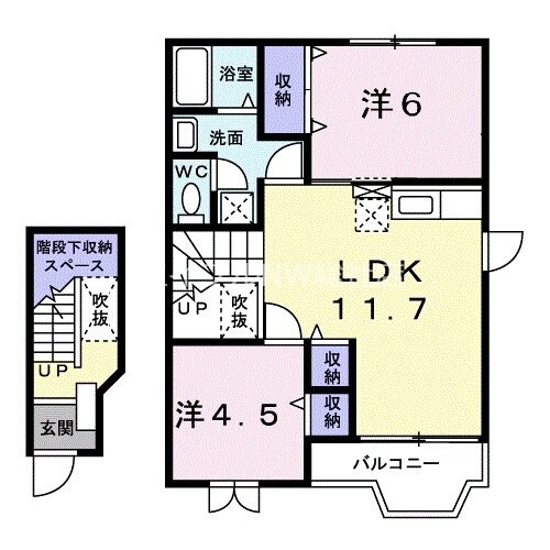 ヴィラフロ－ラＡの物件間取画像