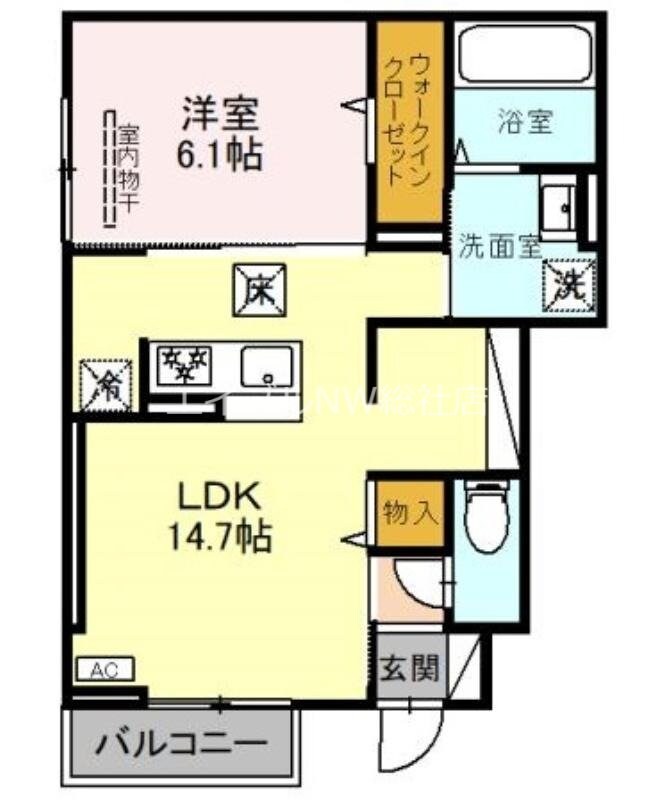 カーサ旭町の物件間取画像