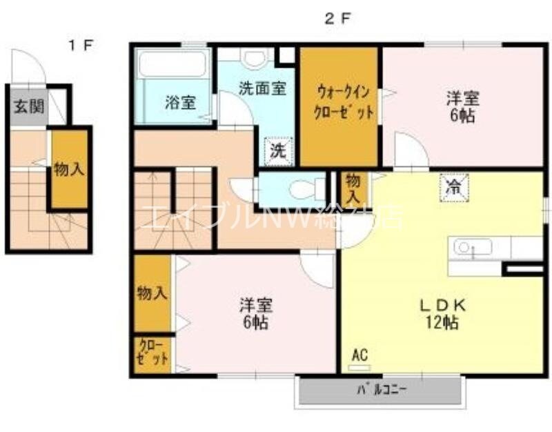 サンパティークⅡの物件間取画像