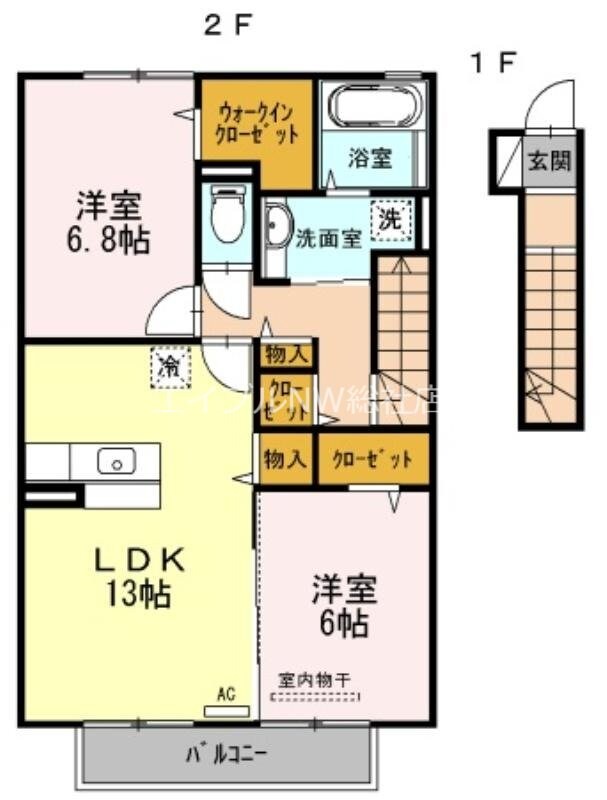 エクセラ　Ｃ棟の物件間取画像