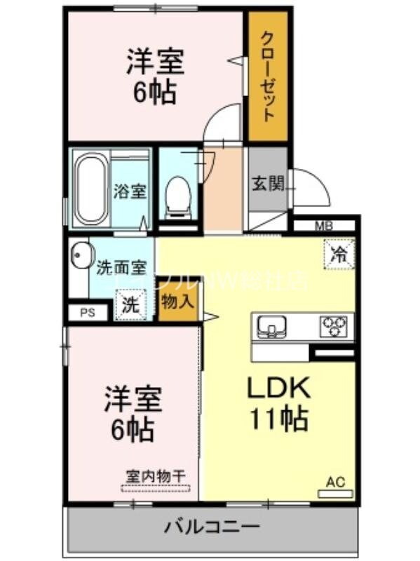 オアシス連島の物件間取画像