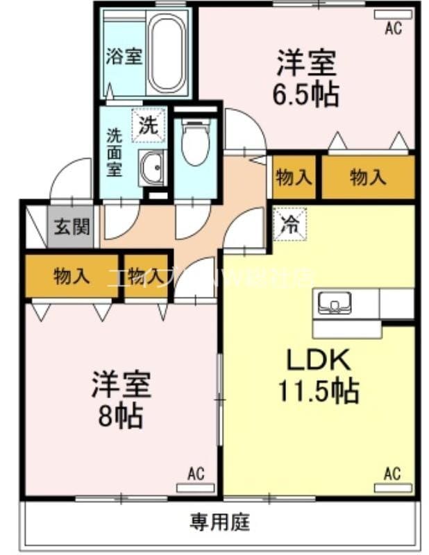 ミーテ・レーテ　中島の物件間取画像