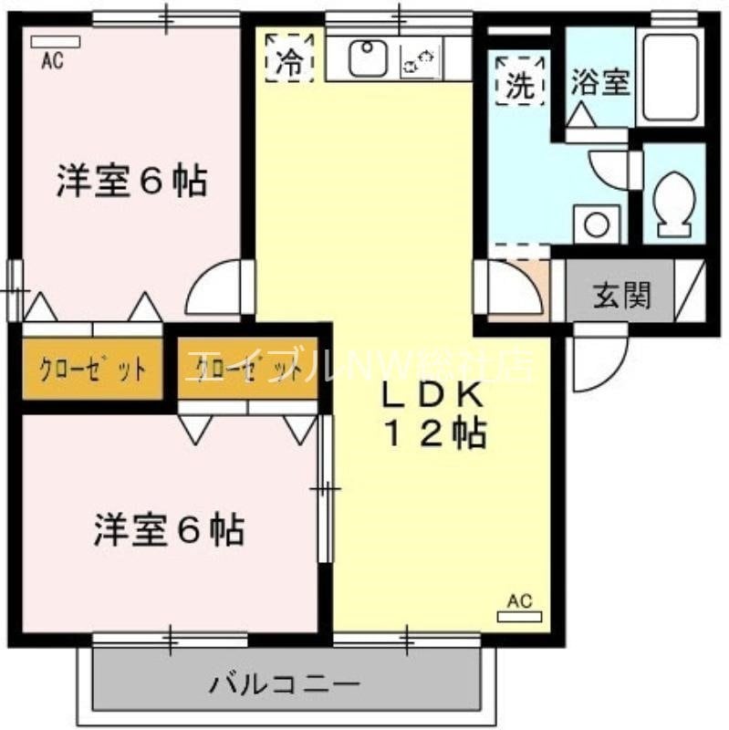 サンクレールの物件間取画像