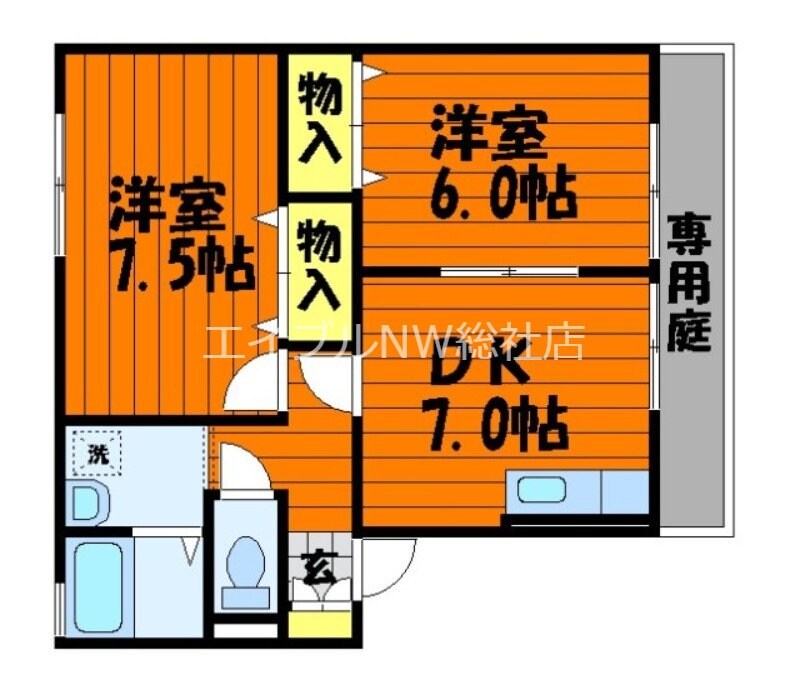 ウエストパレス　Aの物件間取画像