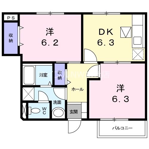 シャルマン　ジャンの物件間取画像