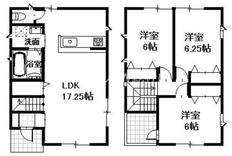 フローラルガーデンⅡ　Aの物件間取画像