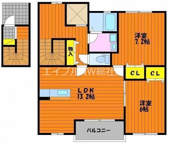 メリーコート　Ｄ棟の物件間取画像