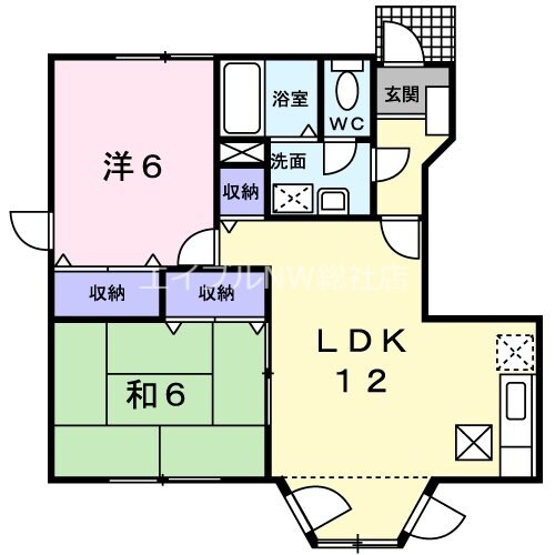 コンフォ－ト東塚　Ｄの物件間取画像