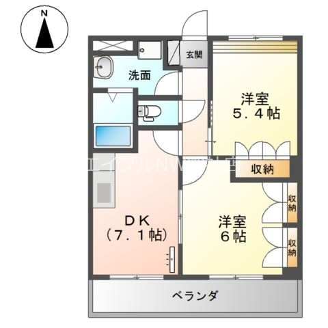 トゥインクルＡの物件間取画像