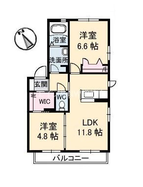 セブノール　Ａ棟の物件間取画像