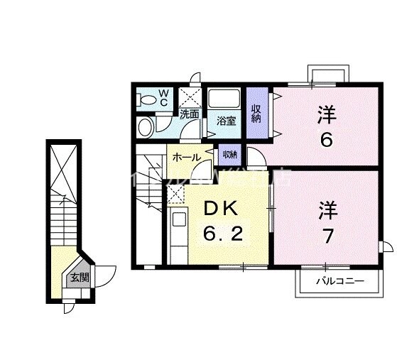 パルテール　Ｂの物件間取画像