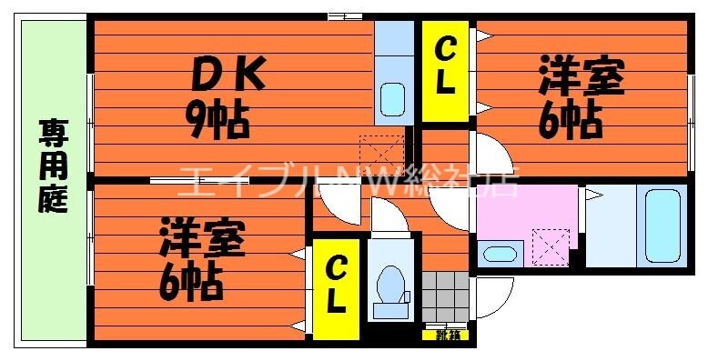 エーア　トベーレ　A棟の物件間取画像