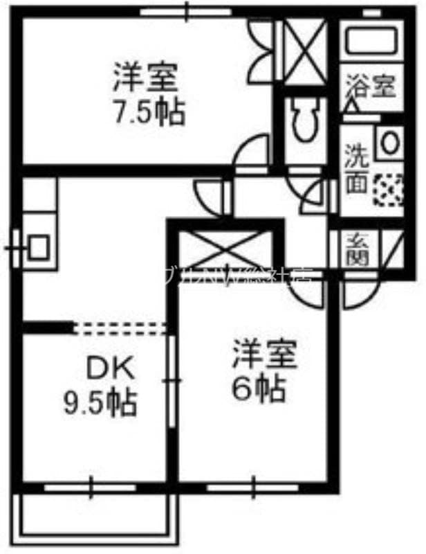 パールメゾン　Bの物件間取画像