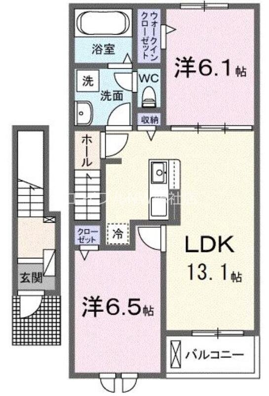 ユーリア　アイⅢの物件間取画像