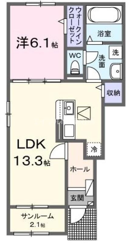 ユーリア　アイⅢの物件間取画像