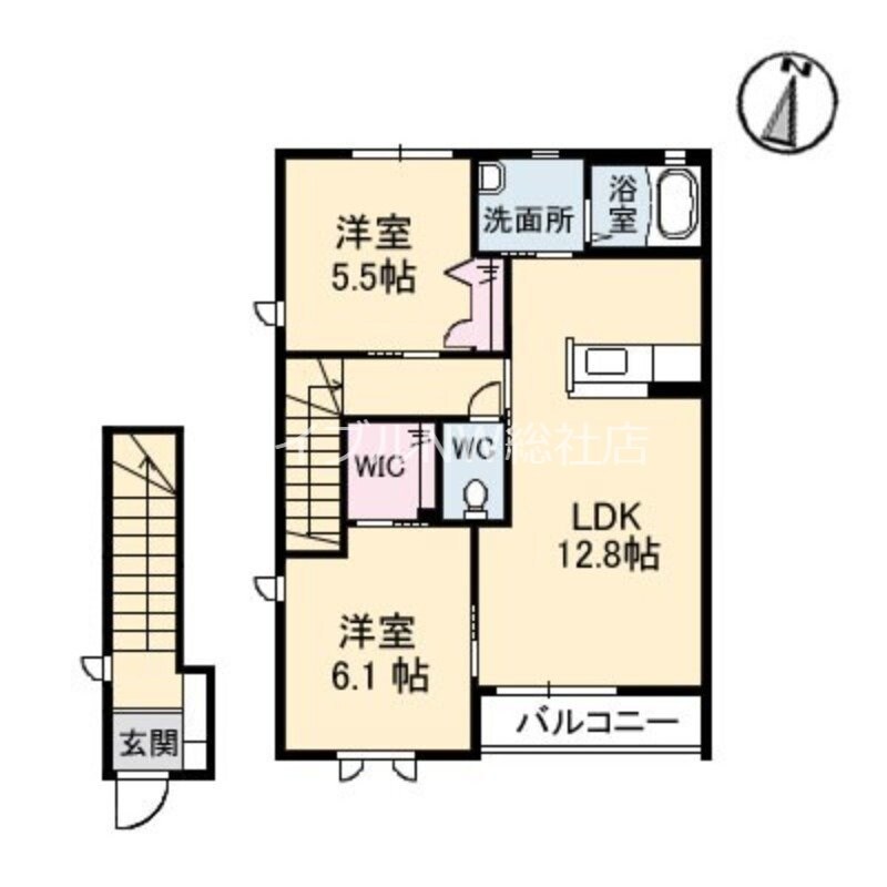 シャルーズ　A棟の物件間取画像