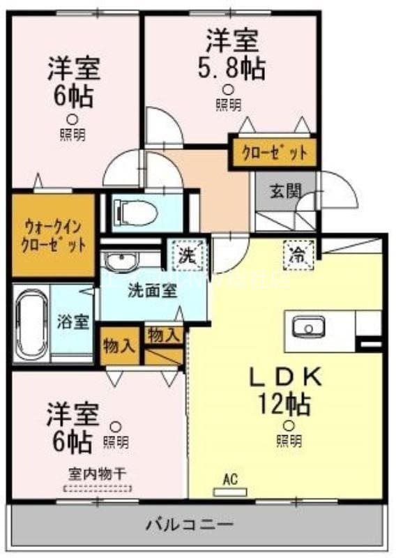 シャルム　B棟の物件間取画像