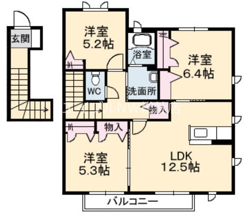 シェリール　Ｂ棟　　の物件間取画像