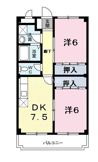 サンリーヴェの物件間取画像