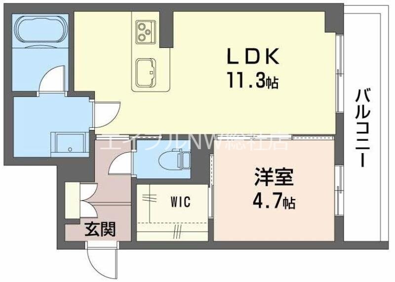 シャーメゾンはしまの物件間取画像