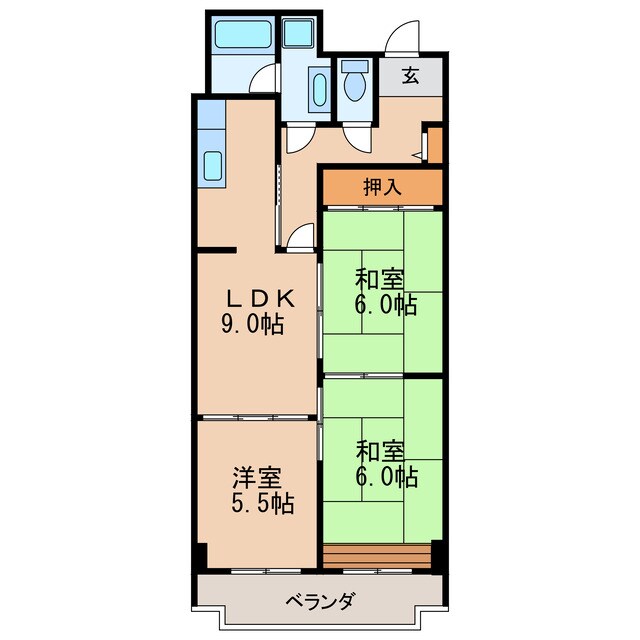 久屋大通駅 徒歩7分 10階の物件間取画像