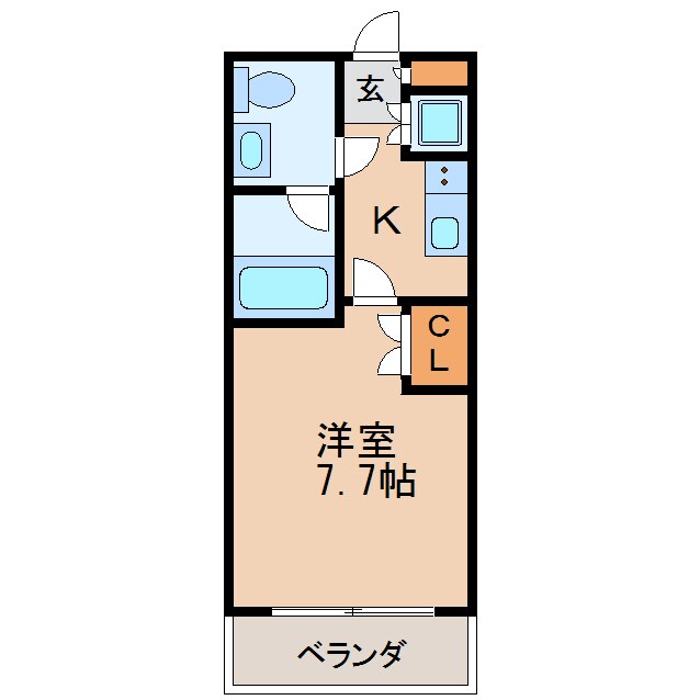 シエルブルー栄の物件間取画像