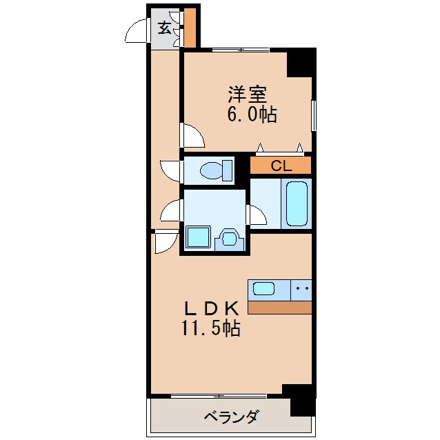 プレサンス錦ラウムの物件間取画像