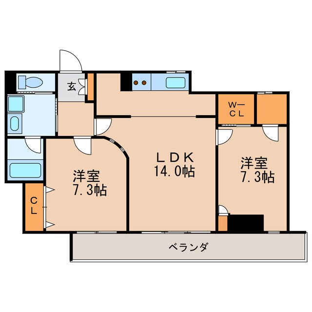 ランドハウス泉の物件間取画像