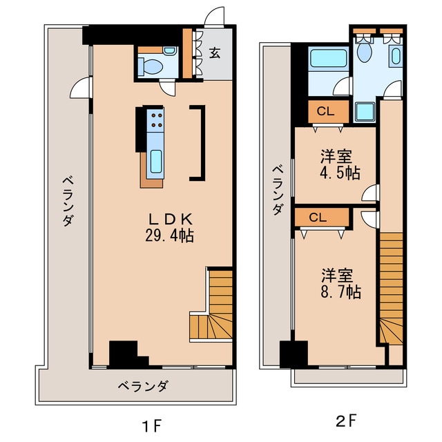 レジディア東桜Ⅱの物件間取画像