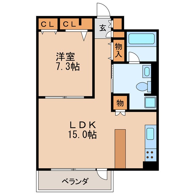 新栄町駅 徒歩2分 9階の物件間取画像
