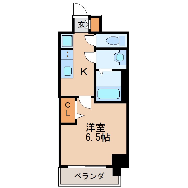 ディアレイシャス矢場町の物件間取画像